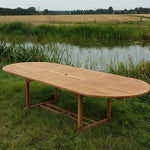 Tuintafel Extension | Ovaal | Naturel Teakhout