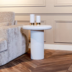 Bijzettafel Bloomstone | Wit