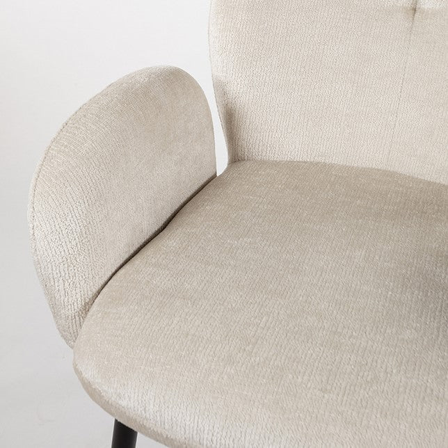 Eetkamerstoel Bobby | Beige Stof