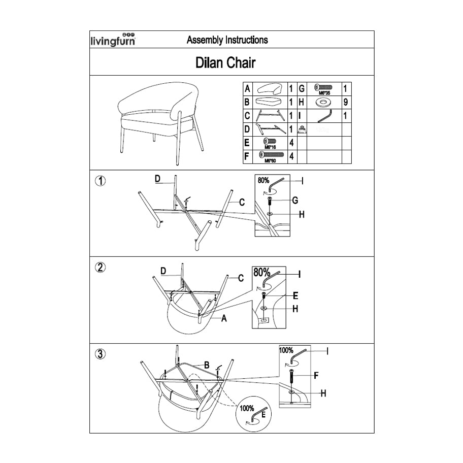 Fauteuil Dilan | Grijs Stof