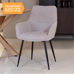 Eetkamerstoel Lynn | Naturel Bouclé