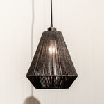 Hanglamp Ibiza Diamond | Zwart Jute