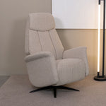 Elektrische Fauteuil Oslo | Naturel Bouclé