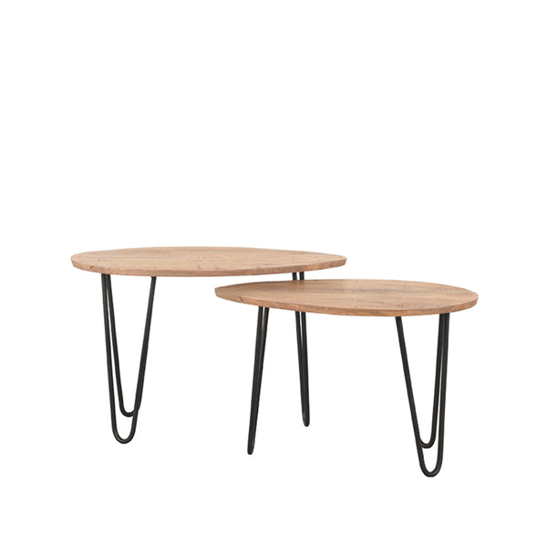 Salontafel Frisk | Naturel Mangohout — Vooraanzicht - witfoto