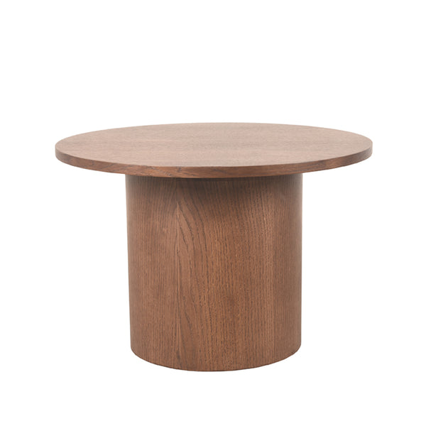 Salontafel Oliva | Walnoot Eikenhout | Ø60cm — Vooraanzicht - witfoto