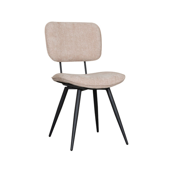 Eetkamerstoel Liva | Beige Stof — Vooraanzicht - witfoto