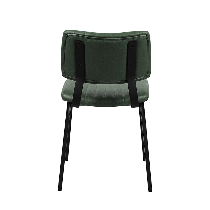Eetkamerstoel Gusto groen pu-leder