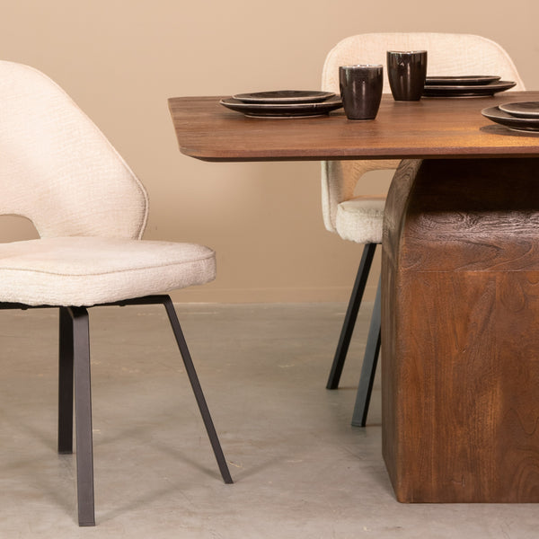 Eettafel Ingo | Bruin Mangohout