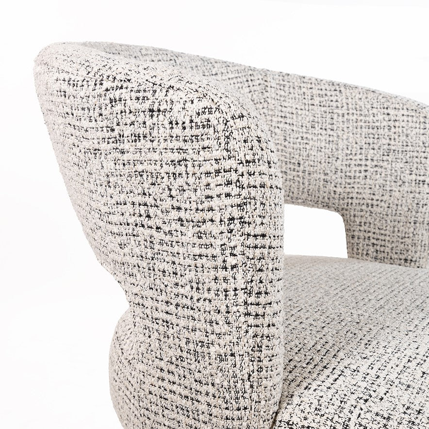 Eetkamerstoel Sting | Wit Stof — Detail