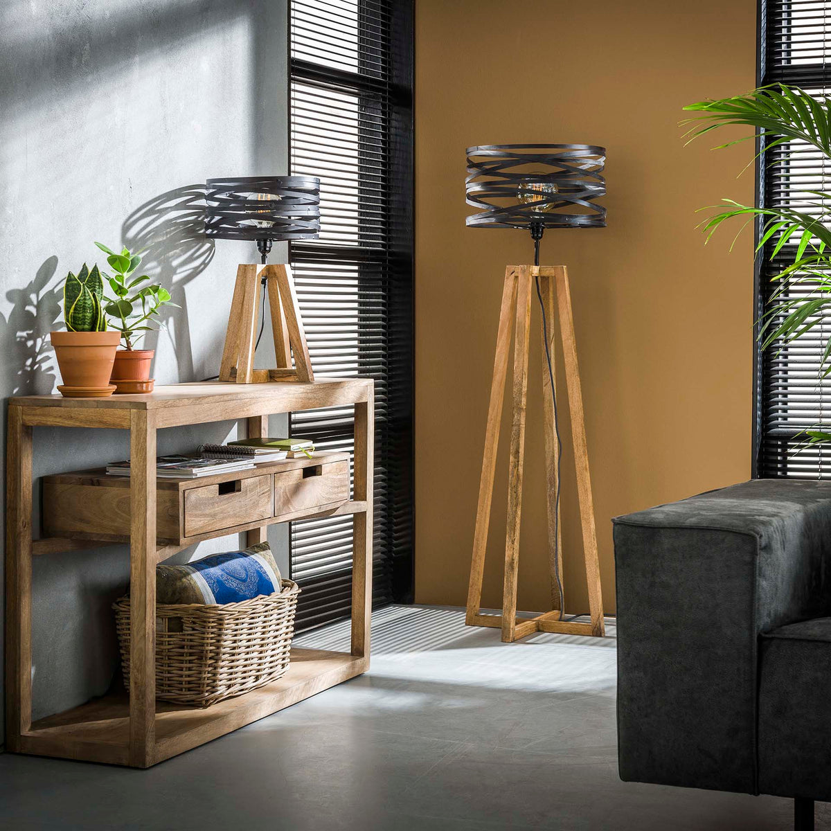 Tafellamp Twist in een interieur