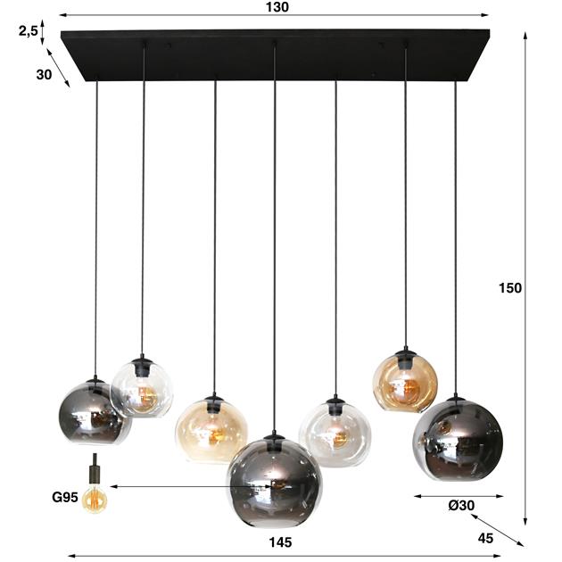 Hanglamp Multi Globe XL