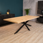 Eettafel Thorben | Eikenhout | Zwart | Magazijn leegverkoop