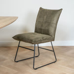 groene eetkamerstoel ivo clyde zonder armleuning