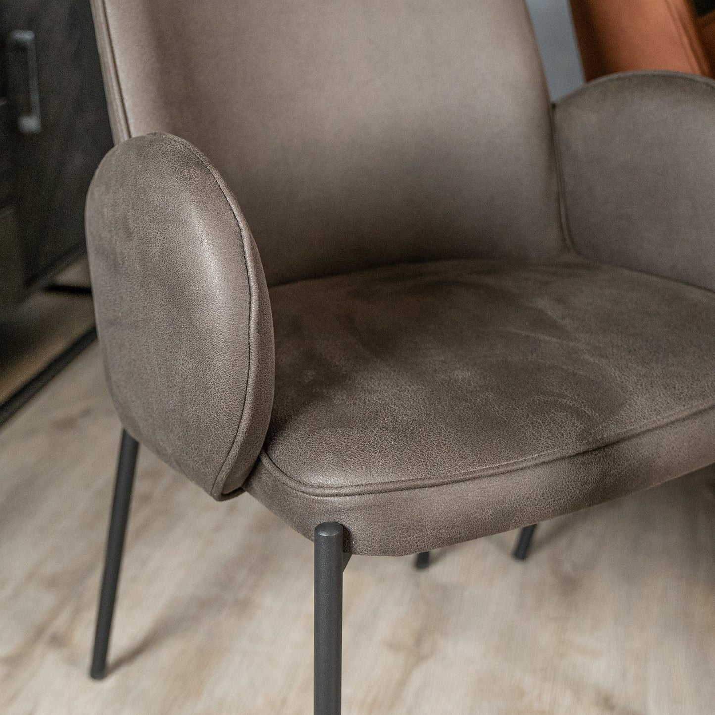 Eetkamerstoel Jari | Microvezel Antraciet