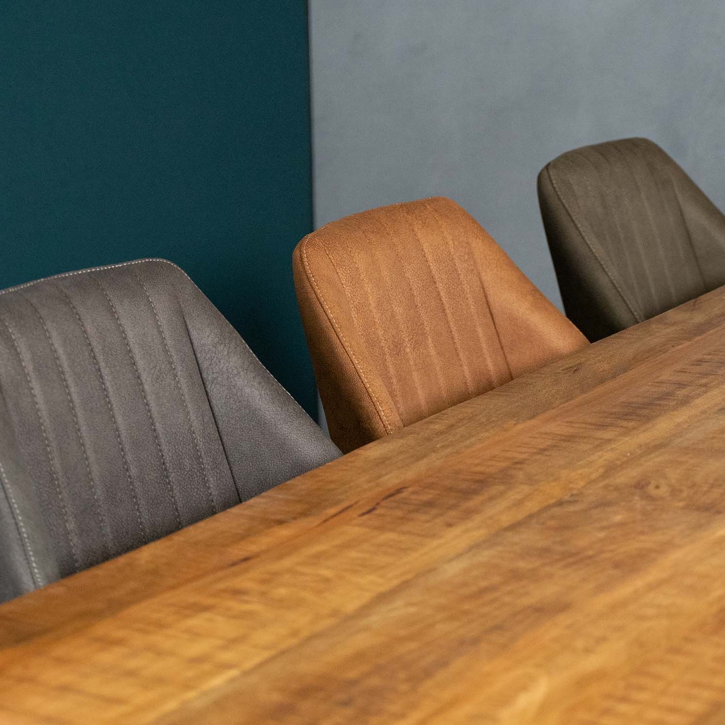 Eetkamerstoel Vera | Cognac Microvezel