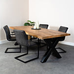 Rechthoekige eettafel zeus x poot