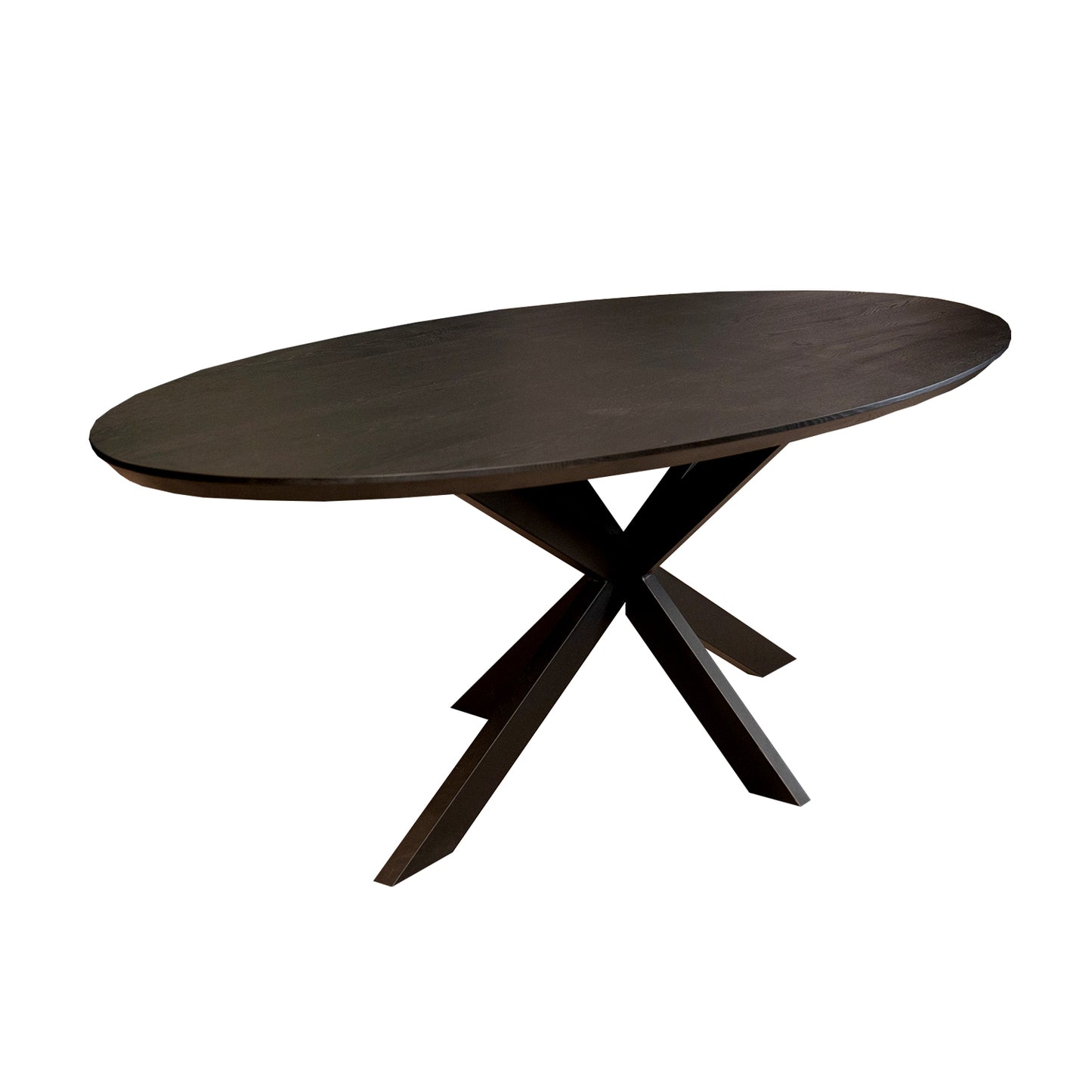 zwarte eettafel vigo ovaal