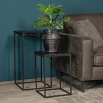 Plantenzuilen Set Vintage | Zwart Mangohout