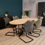 eiken eetttafel blank eiken ovaal