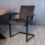 Eetkamerstoel Milo | Antraciet Velours