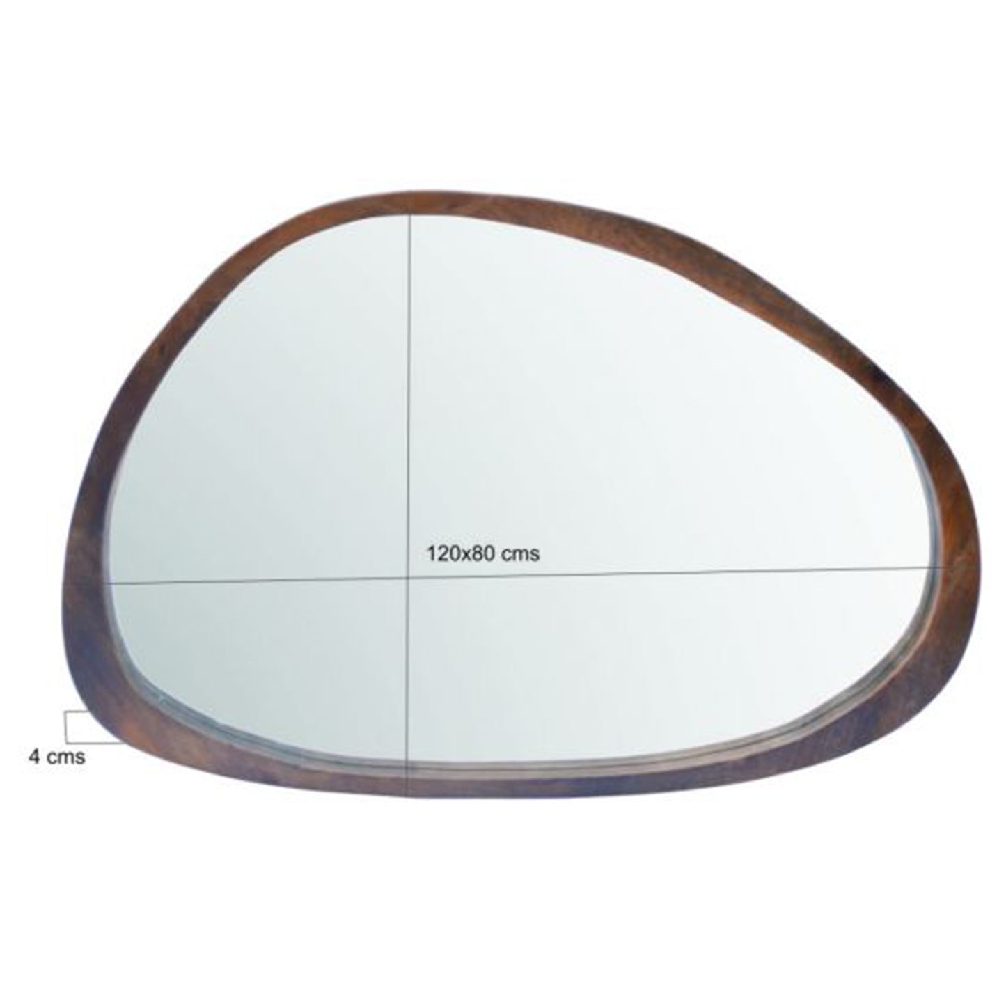 Spiegel Brix Jaira Walnut