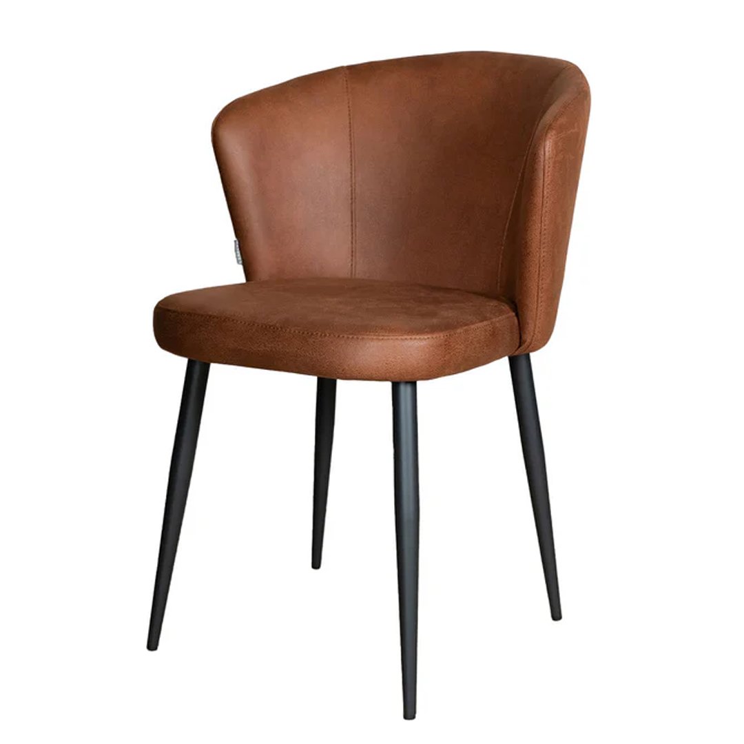 Eetkamerstoelen cognac