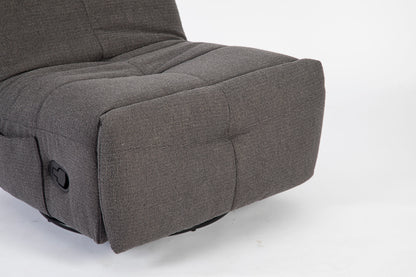 Relaxfauteuil Lazy | Grijs Stof — Detail