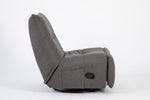 Relaxfauteuil Lazy | Grijs Stof — Vooraanzicht - witfoto