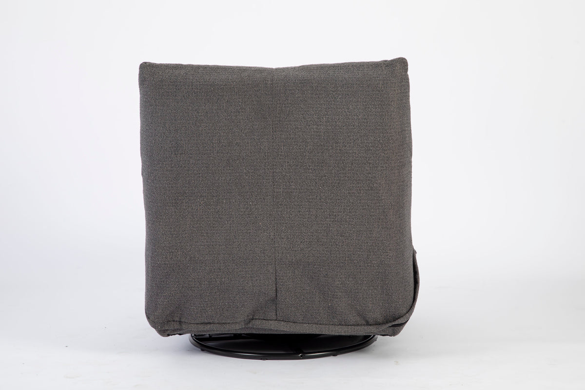 Relaxfauteuil Lazy | Grijs Stof — Achteraanzicht - witfoto