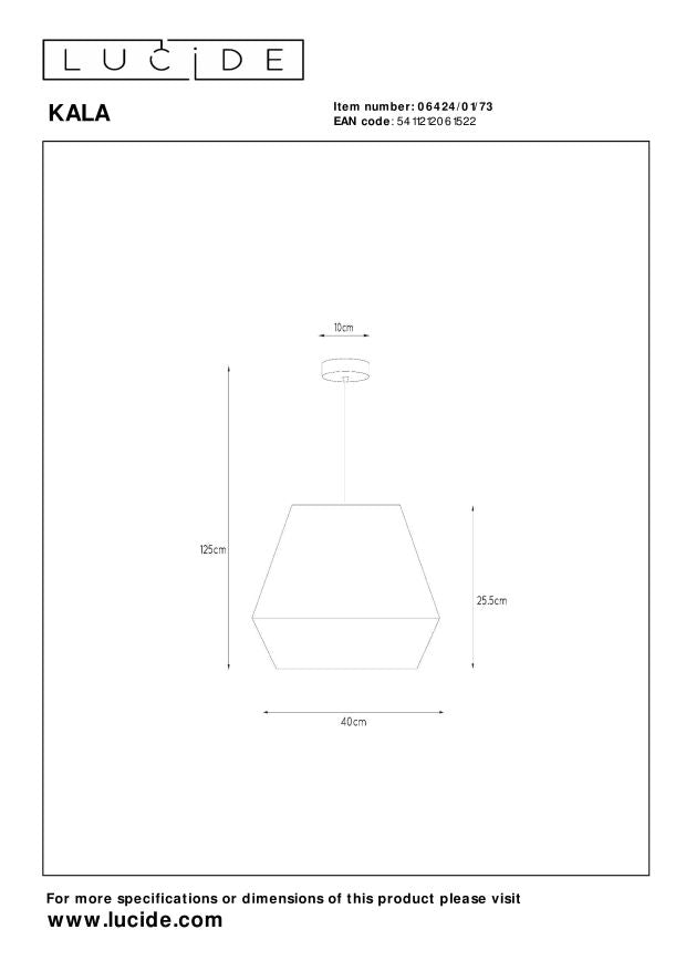Hanglamp Kala | Taupe Linnen