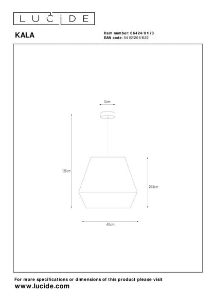 Hanglamp Kala | Taupe Linnen