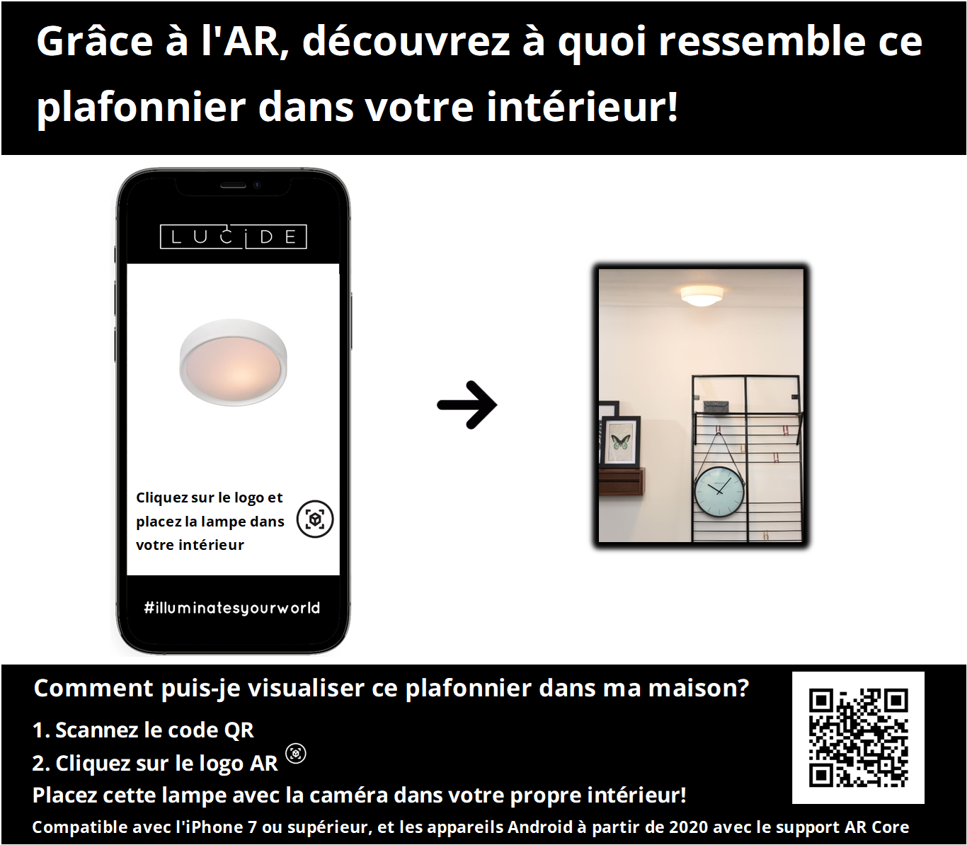 Plafonnière Lex | Ø 25 cm