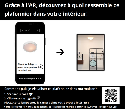 Plafonnière Lex | Ø 25 cm
