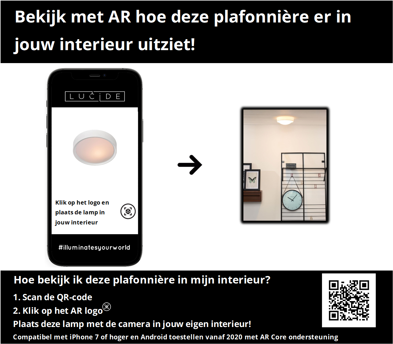 Plafonnière Lex | Ø 25 cm