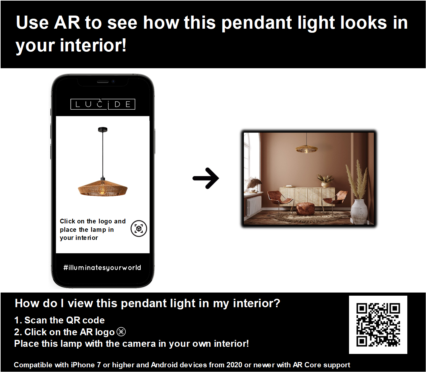 Hanglamp Yunkai | Ø 50 cm | Naturel