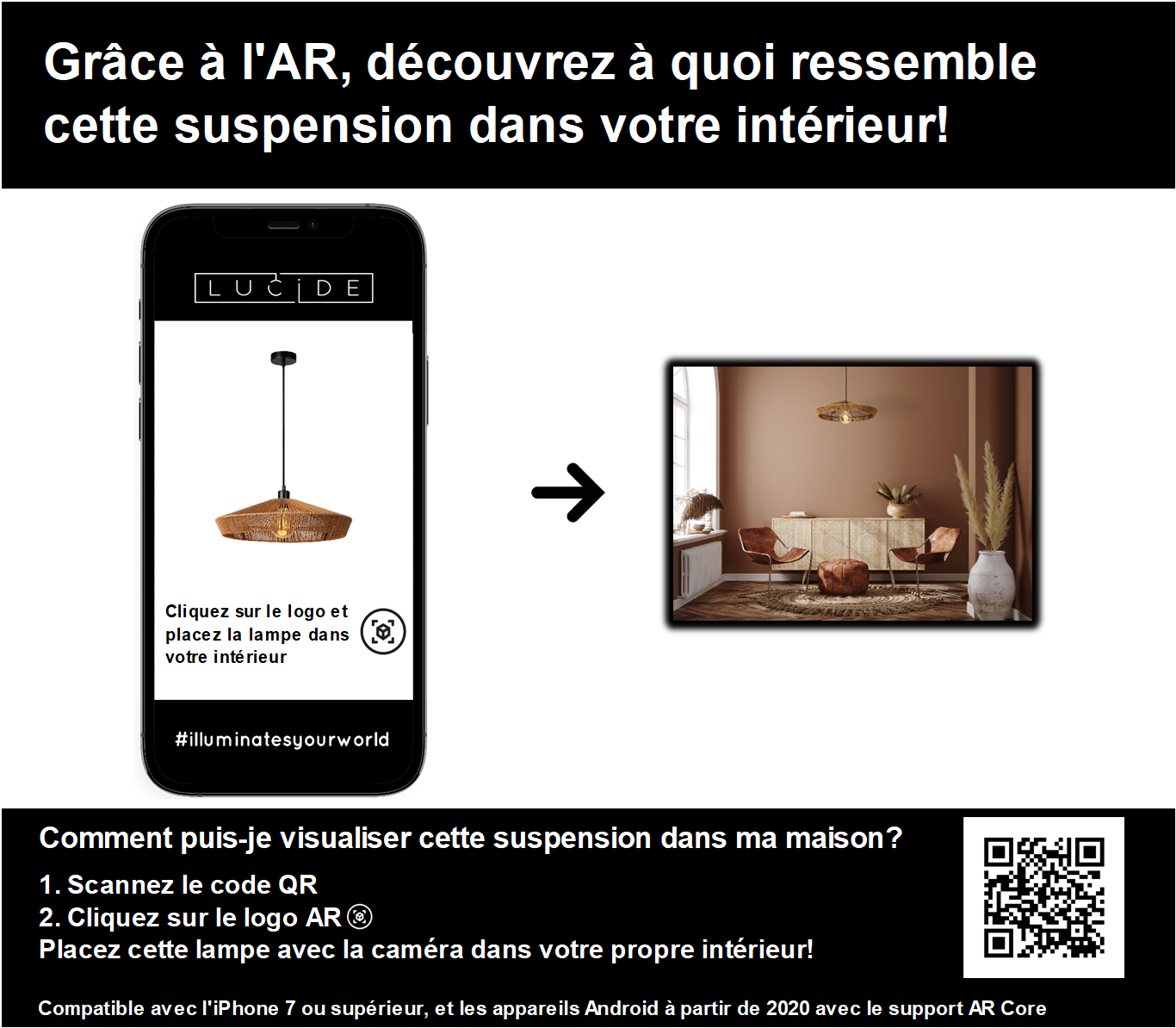 Hanglamp Yunkai | Ø 50 cm | Naturel