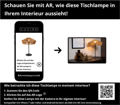 Tafellamp Yunkai | Ø 40 cm | Naturel