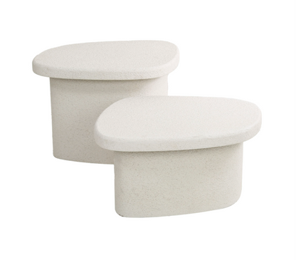 Salontafel Set Lamar | Klein | Wit Marmer