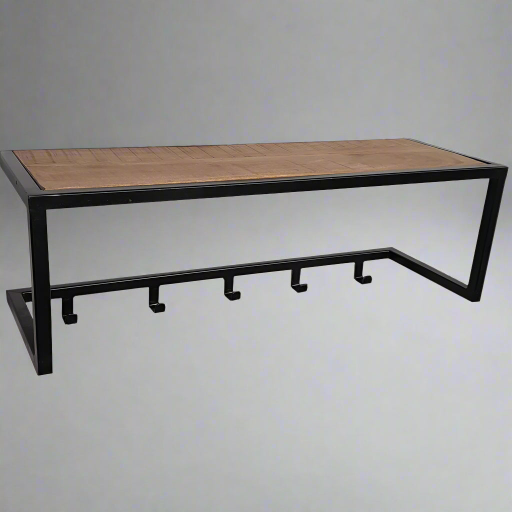 Kapstok Brix | Zwart Mangohout