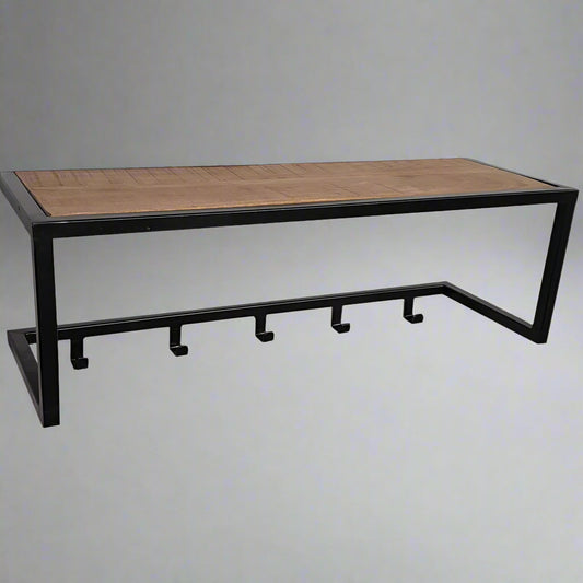 Kapstok Brix | Zwart Mangohout