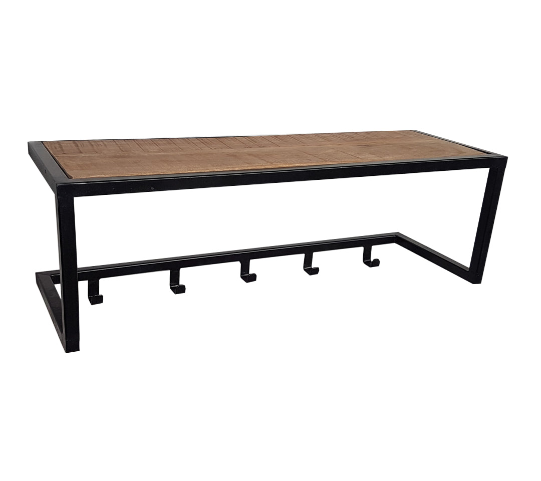 Kapstok Brix | Zwart Mangohout