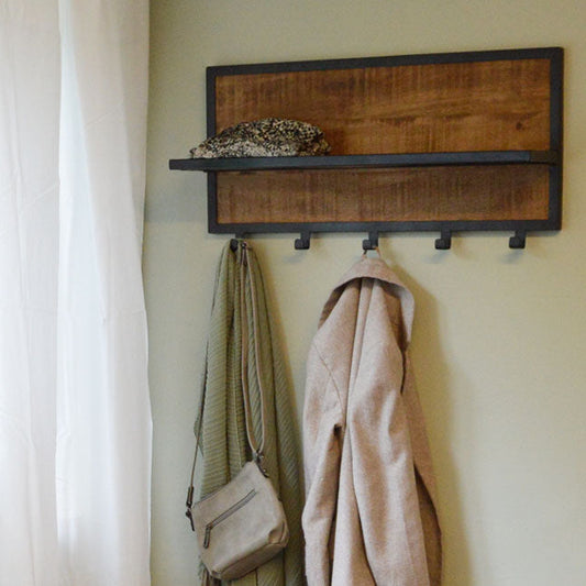 Kapstok Brix | Naturel Mangohout