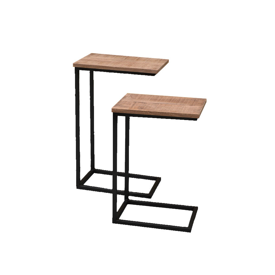 Bijzettafelset Brix | Naturel Mangohout