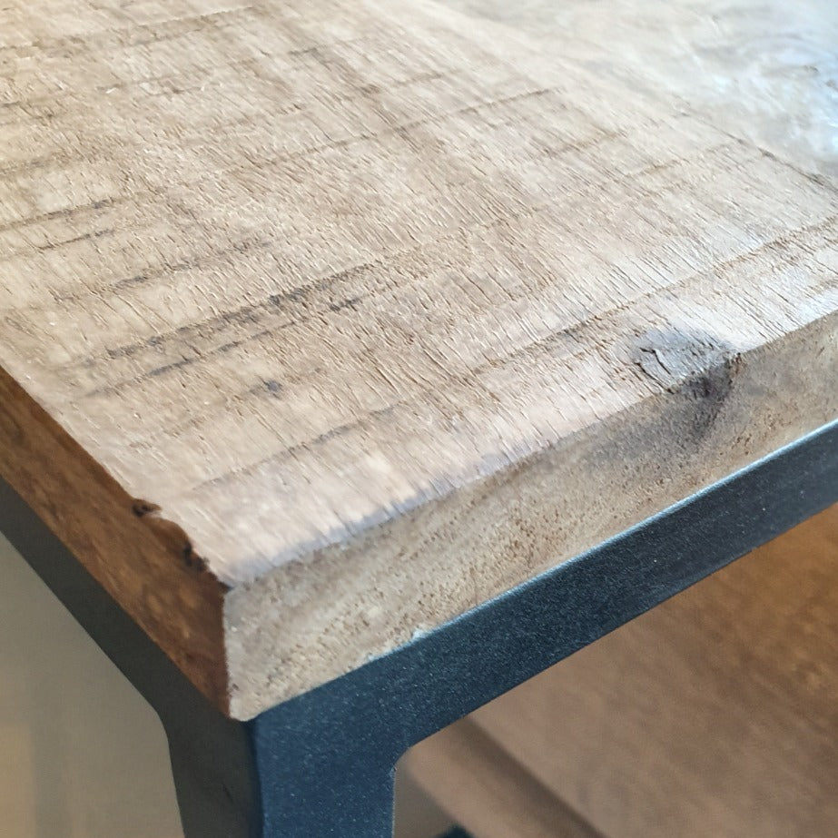 Bijzettafelset Brix | Naturel Mangohout