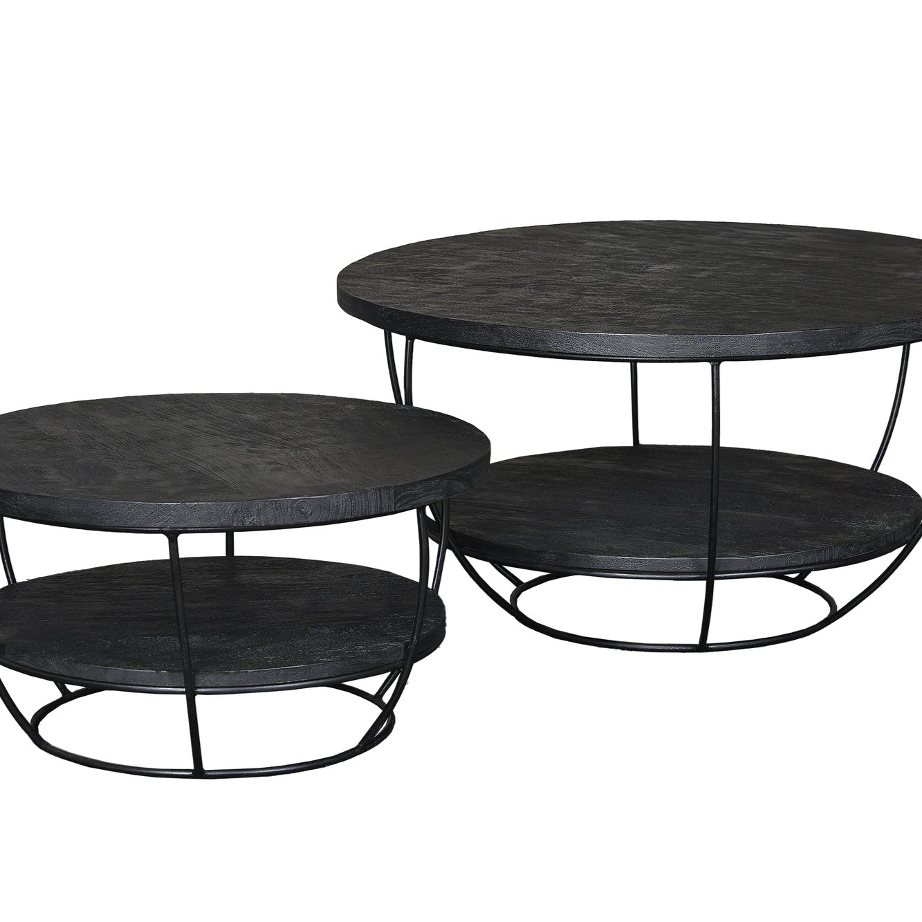 Salontafel Brix | Zwart Mangohout