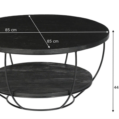 Salontafel Brix | Zwart Mangohout