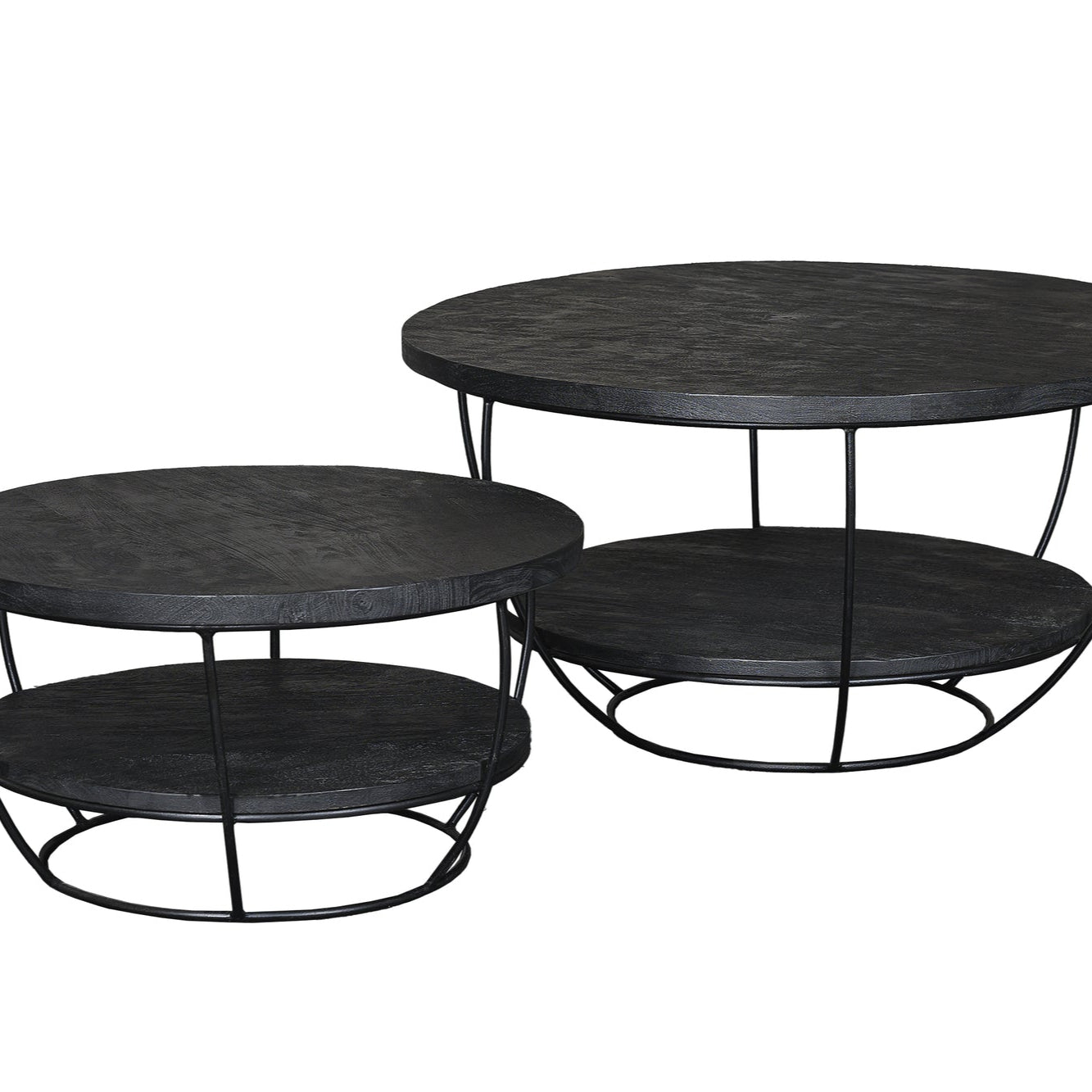 Salontafel Brix | Zwart Mangohout