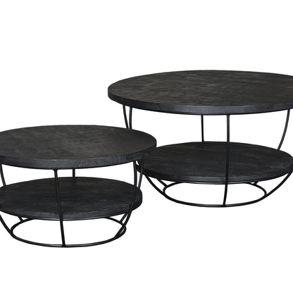 Salontafel Brix | Zwart Mangohout