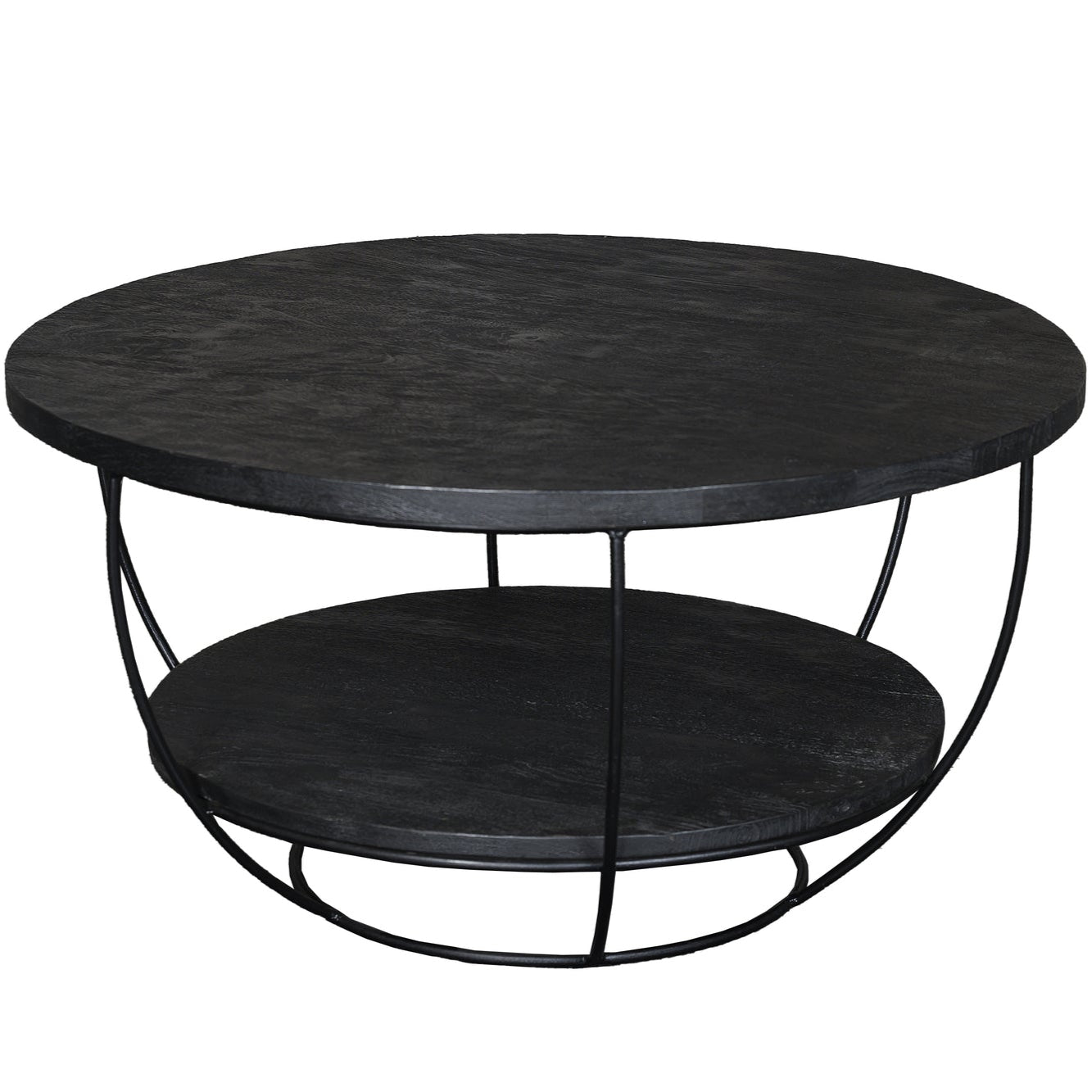 Salontafel Brix | Zwart Mangohout