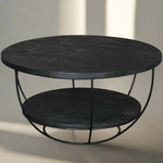 Salontafel Brix | Zwart Mangohout